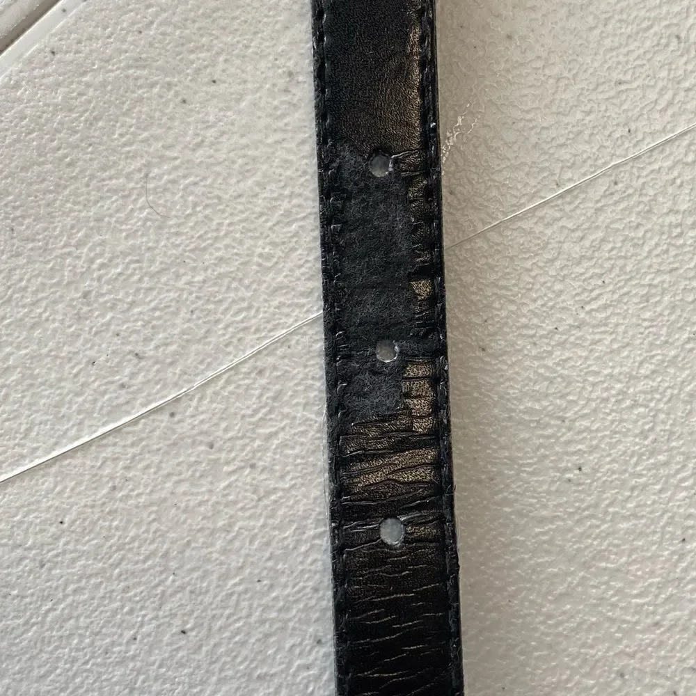 EUC Black and Silver Ladies Belt - Size Small